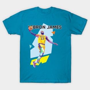 King Lebron in pop art T-Shirt